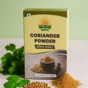 Shine India's Premium Coriander Powder – True Taste, True Tradition  (100g)