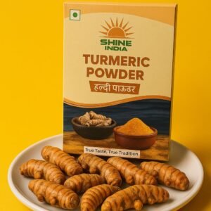 Shine India Turmeric Powder – Pure Haldi for Cooking & Wellness (100gm)
