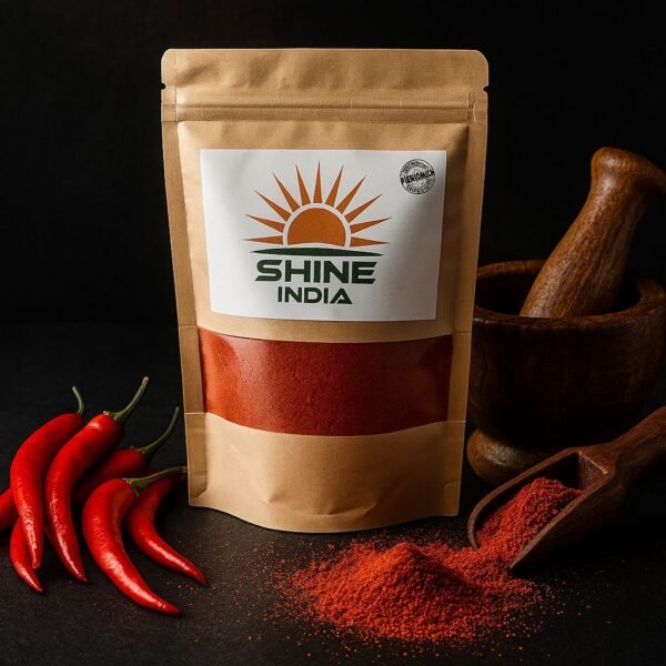 Shine India Premium Red Chilli Powder – Fiery Flavor, Authentic Spice (200g)