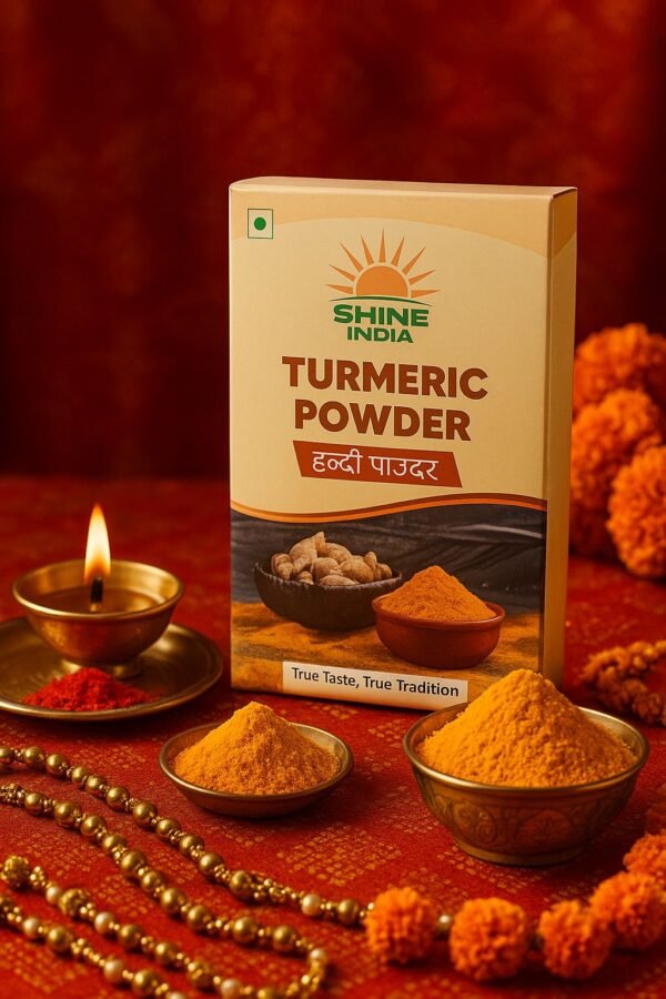 Shine India Turmeric Powder – Pure Haldi for Cooking & Wellness (100gm) - Image 3