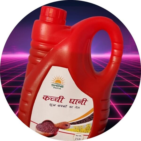 Shine India Kacchi Ghani Mustard Oil – 100% Pure  (5 Litres) - Image 2